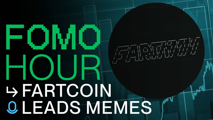 FOMO HOUR에서 암호화폐 시장 동향과 주요 이슈를 다룹니다. Fartcoin이 밈 코인 중 선두를 달리고, Axiom이 돌파했습니다.